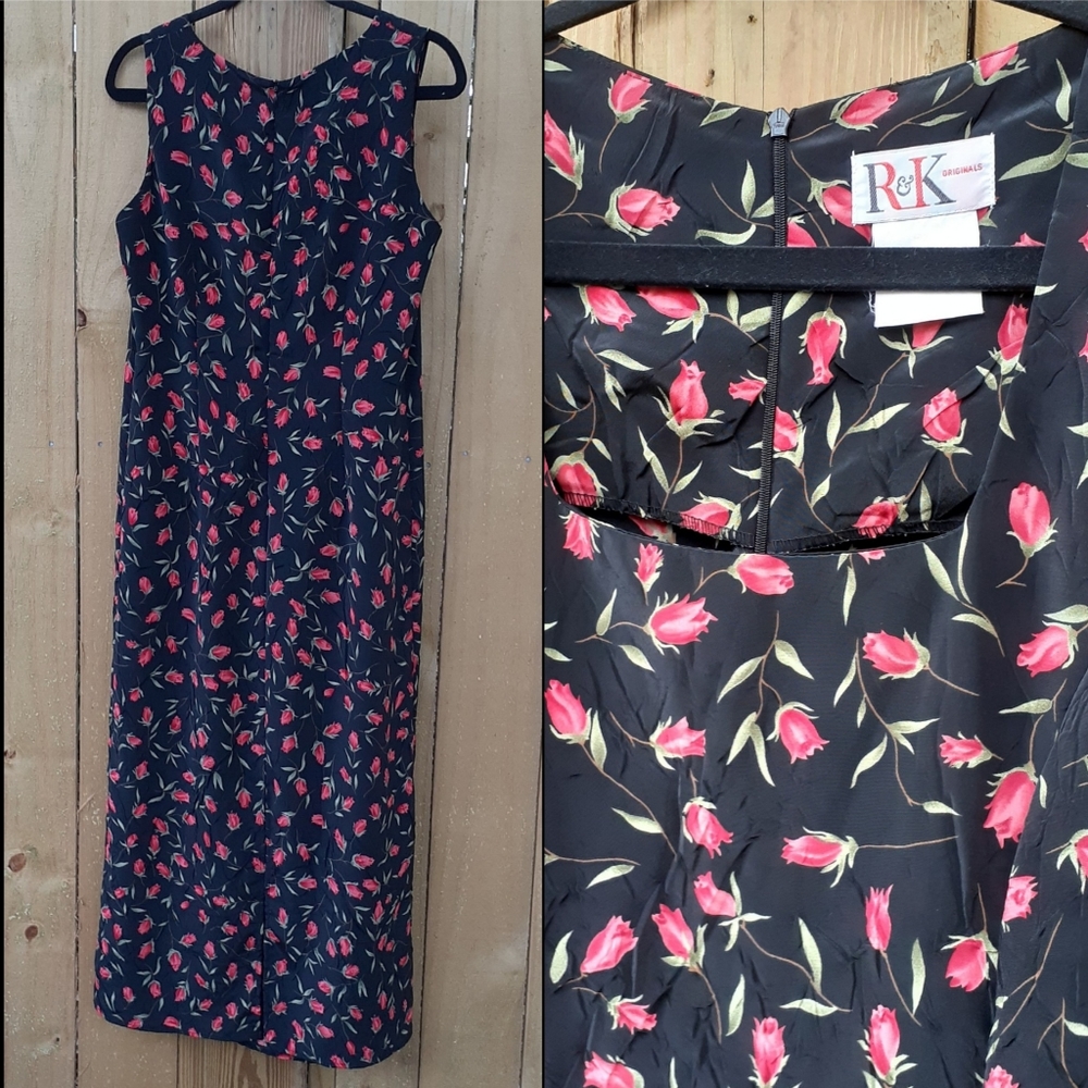 R&M Originals rose shift dress